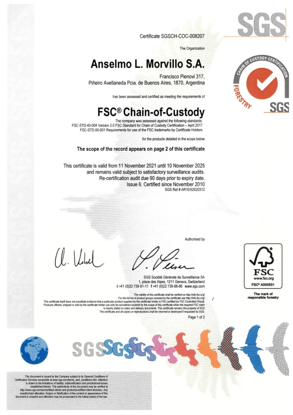 Certificado FSC