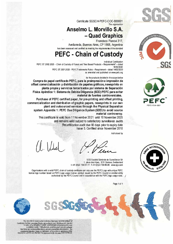 Certificado PEFC